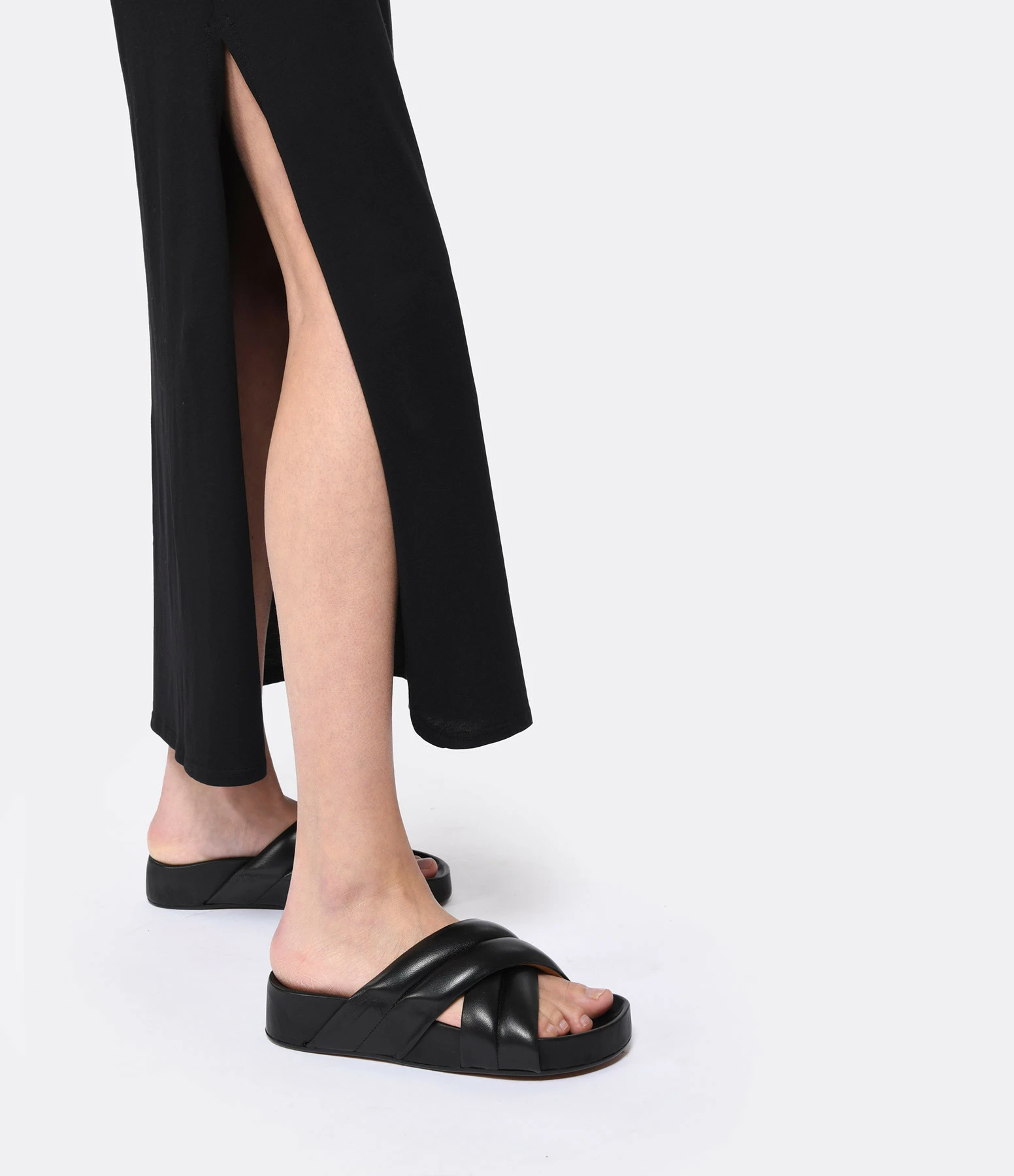 ATP Atelier Sandales Airali Cuir Noir 7 ATP Atelier Sandales Airali Cuir Noir – Image 5