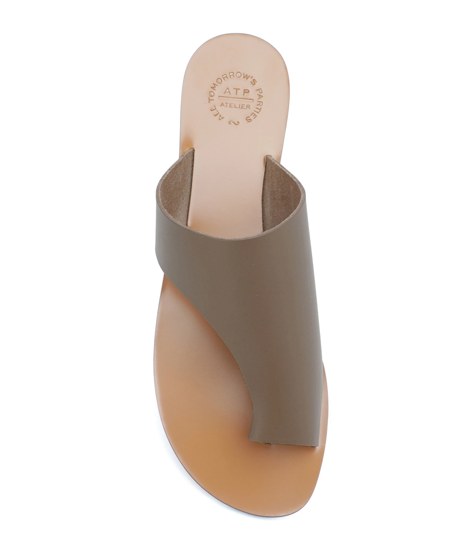 ATP Atelier Mules Rosa Vachette Kaki Marron 4 ATP Atelier Mules Rosa Vachette Kaki Marron – Image 2