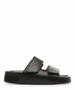 ATP Atelier Sandales Furlo Cuir Vachette Noir