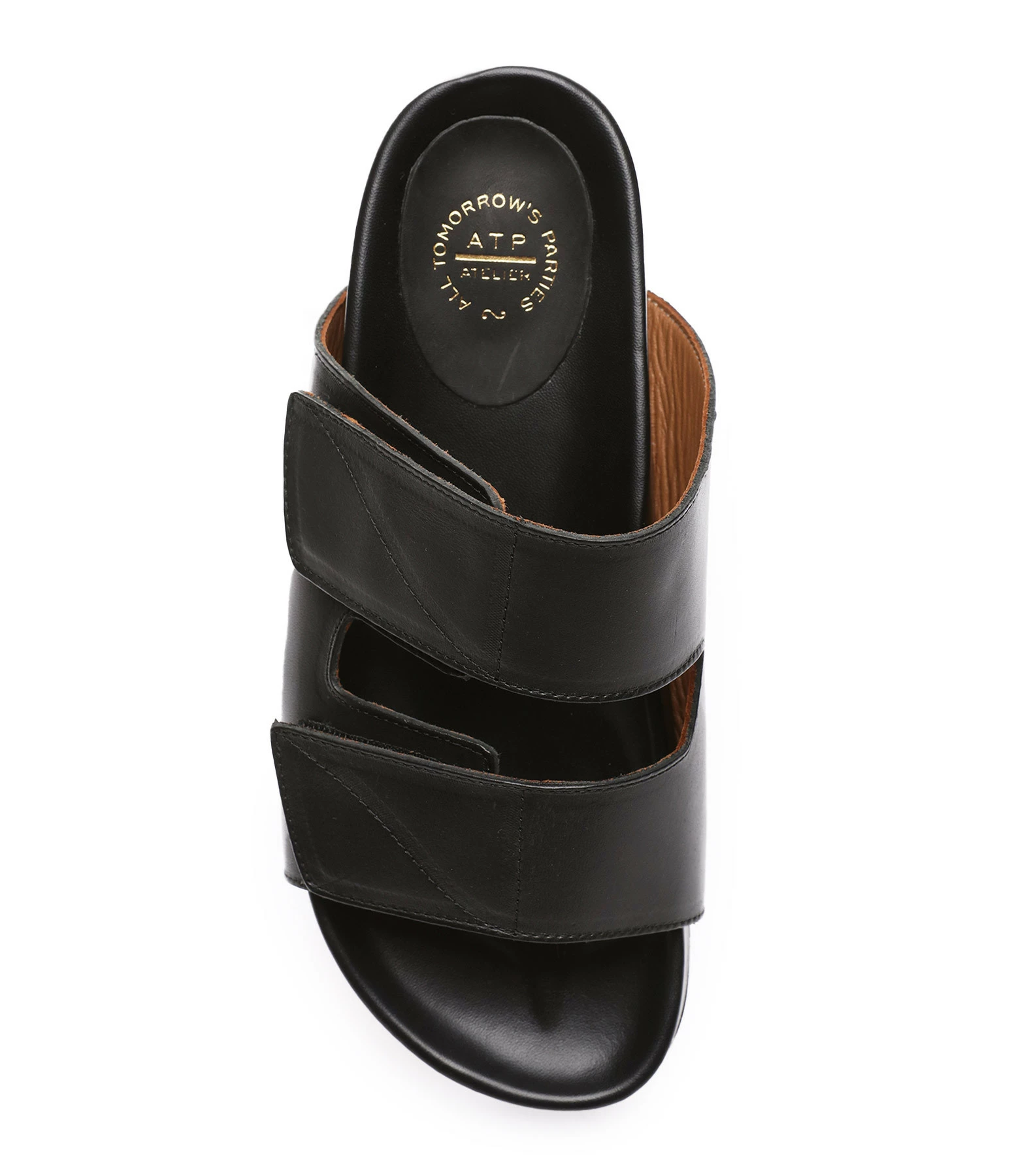 ATP Atelier Sandales Furlo Cuir Vachette Noir 4 ATP Atelier Sandales Furlo Cuir Vachette Noir – Image 2