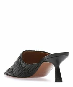 ATP Atelier Mules Caserta Cuir Plissé Noir -Golden Goose-boutique atp1153504 pck20230221 3