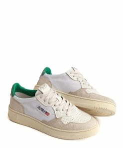 AUTRY Baskets 01 Low Cuir Suédé Vert -Golden Goose-boutique aul cn03 5