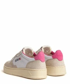 AUTRY Baskets 01 Low Cuir Suédé Fuschia -Golden Goose-boutique aul cn05 3