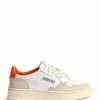 AUTRY Baskets 01 Low Cuir Suédé Orange -Golden Goose-boutique aul cn06