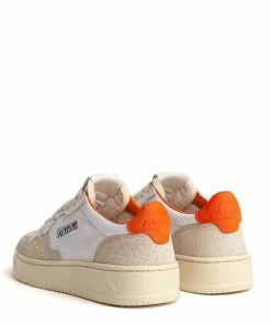 AUTRY Baskets 01 Low Cuir Suédé Orange -Golden Goose-boutique aul cn06 3