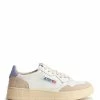 AUTRY Baskets 01 Low Cuir Suédé Blanc Lavande -Golden Goose-boutique aul ls53