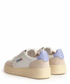 AUTRY Baskets 01 Low Cuir Suédé Blanc Lavande -Golden Goose-boutique aul ls53 3