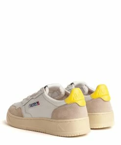 AUTRY Baskets 01 Low Cuir Suédé Blanc Jaune 12 AUTRY Baskets 01 Low Cuir Suédé Blanc Jaune -Golden Goose-boutique aul ls54 3