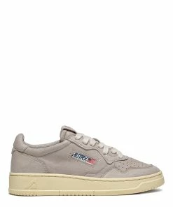 AUTRY Baskets 01 Low Cuir Taupe