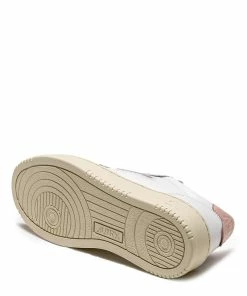 AUTRY Baskets 01 Low Cuir Blanc Rose -Golden Goose-boutique aulwll16 4