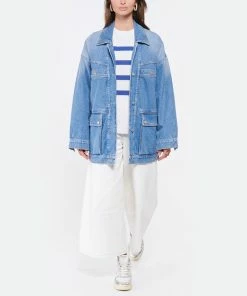 AUTRY Baskets Mid Cuir Argenté -Golden Goose-boutique autry look20220524 84 1