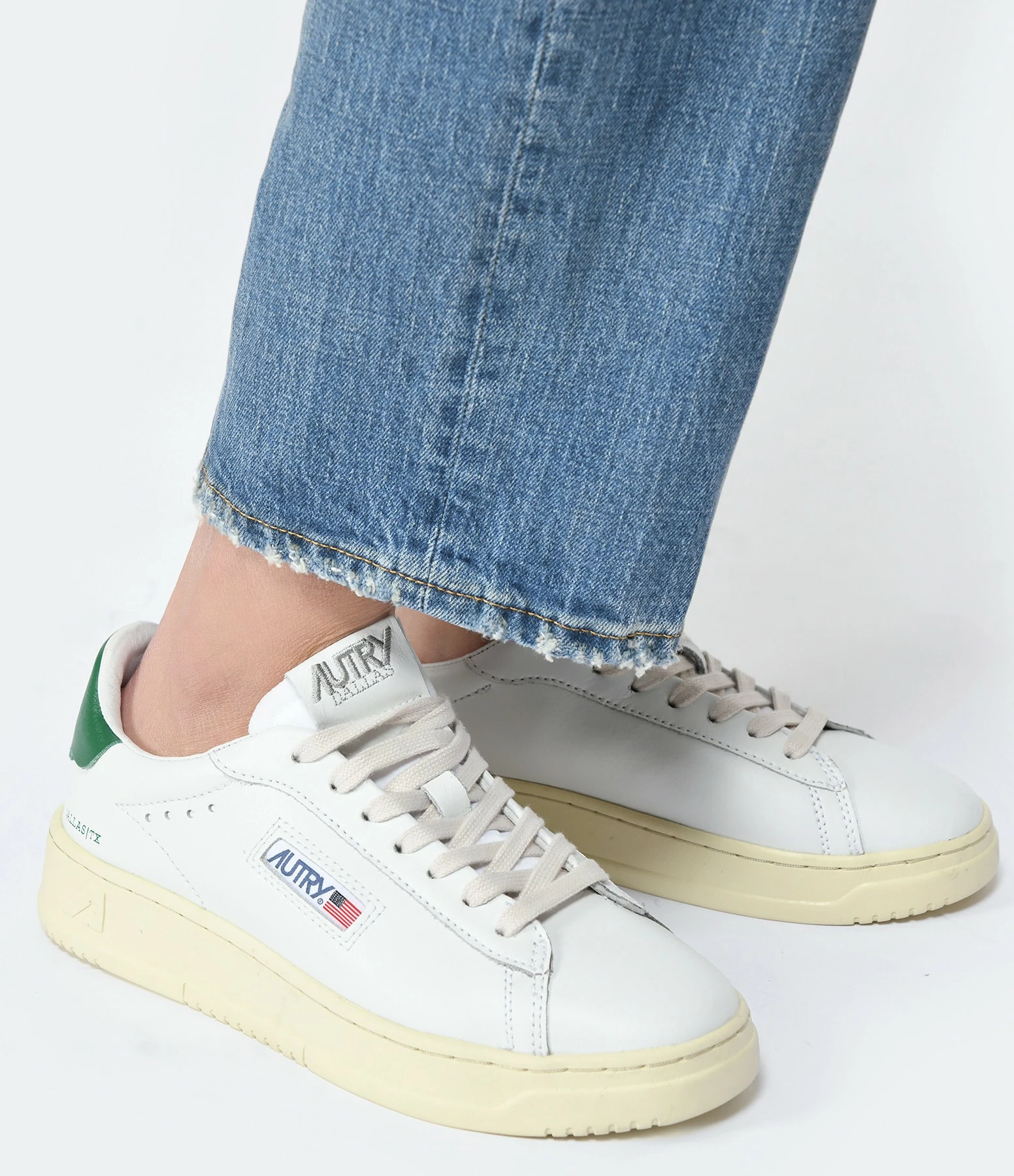 AUTRY Baskets Dallas Low Cuir Blanc 8 AUTRY Baskets Dallas Low Cuir Blanc – Image 6