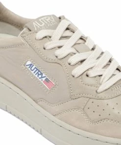 AUTRY Baskets 01 Low Cuir Chèvre Taupe -Golden Goose-boutique autry33079 pck20210705 4