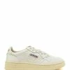 AUTRY Baskets 01 Low Cuir Blanc Platine