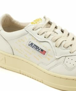 AUTRY Baskets 01 Low Cuir Blanc Platine -Golden Goose-boutique autry44236 pck20220520 4
