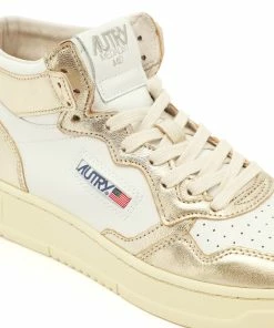 AUTRY Baskets Mid Cuir Platine -Golden Goose-boutique autry44238 pck20220520 4
