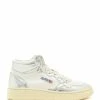 AUTRY Baskets Mid Cuir Argenté -Golden Goose-boutique autry44239 pck20220520 1