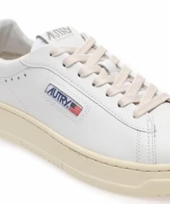 AUTRY Baskets Dallas Low Cuir Blanc Navy -Golden Goose-boutique autry48187 pck20230130 4