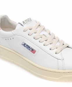 AUTRY Baskets Dallas Low Cuir Blanc Rose -Golden Goose-boutique autry48188 pck20230130 4