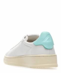 AUTRY Baskets Dallas Low Cuir Blanc Turquoise -Golden Goose-boutique autry52788 pck20230130 3
