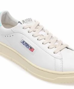 AUTRY Baskets Dallas Low Cuir Blanc Turquoise -Golden Goose-boutique autry52788 pck20230130 4