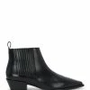 Aeyde Bottines Santiag Bea Cuir Noir