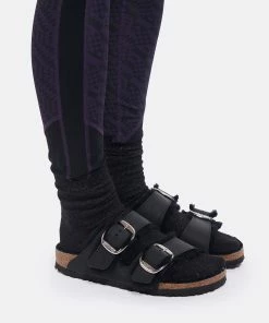 Birkenstock Mules Arizona Fourrure Cuir Noir, Modèle Étroit -Golden Goose-boutique birk1 look20211201 161