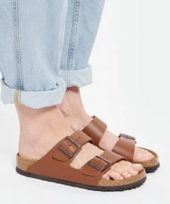 Birkenstock Mules Arizona Cuir Marron Ginger, Modèle Étroit 17 Birkenstock Mules Arizona Cuir Marron Ginger, Modèle Étroit -Golden Goose-boutique birk1 look20220406 1