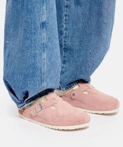 Birkenstock Sabots Boston Fourrure Cuir Pink Clay, Modèle Étroit 12 Birkenstock Sabots Boston Fourrure Cuir Pink Clay, Modèle Étroit -Golden Goose-boutique birk1 look20220812 108