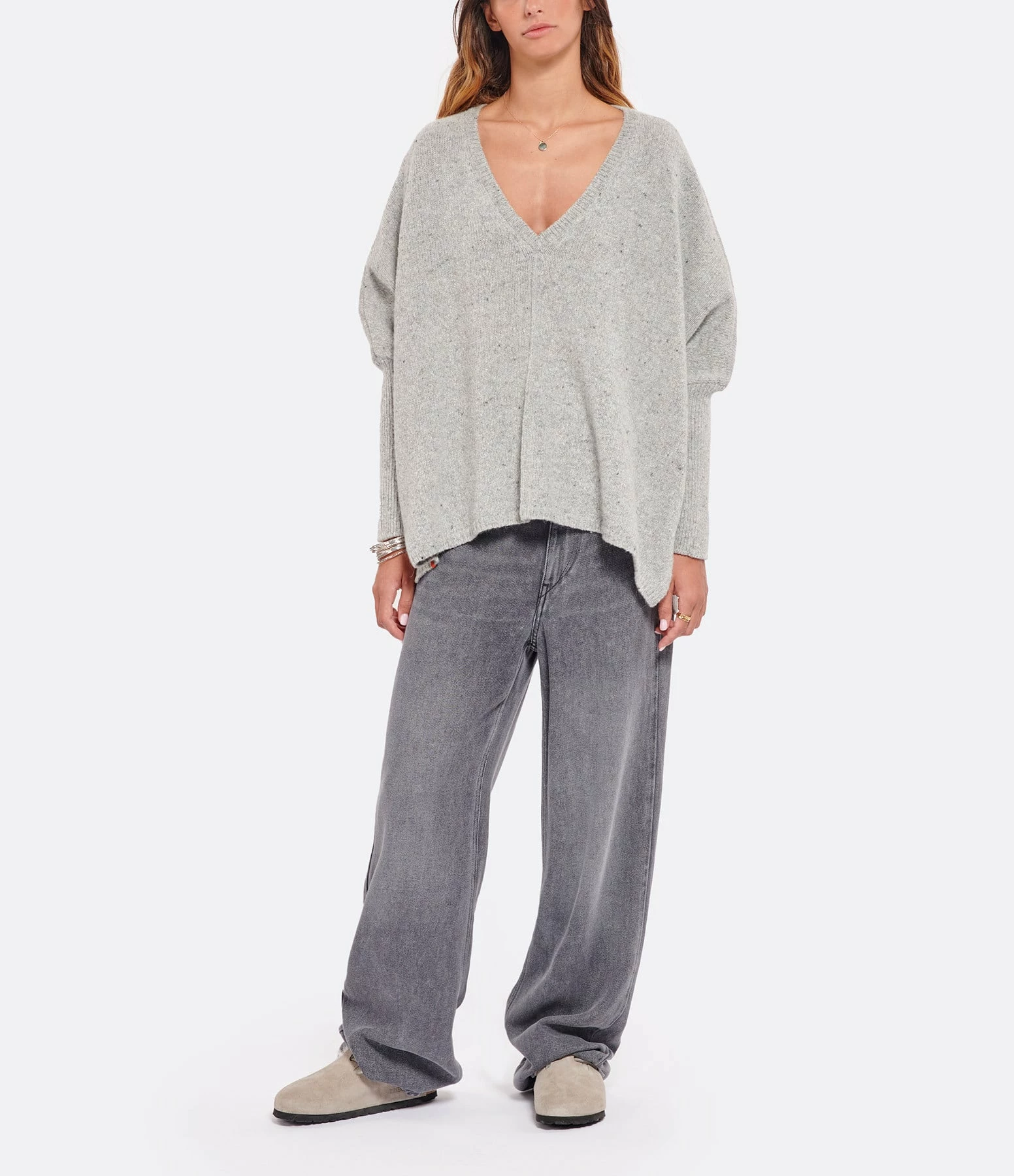 Birkenstock Sabots Boston Fourrure Cuir Stone Coin, Modèle Étroit 10 Birkenstock Sabots Boston Fourrure Cuir Stone Coin, Modèle Étroit – Image 8