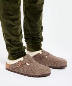 Birkenstock Sabots Boston Laine Cacao, Modèle Étroit 12 Birkenstock Sabots Boston Laine Cacao, Modèle Étroit -Golden Goose-boutique birk1 look20220812 429