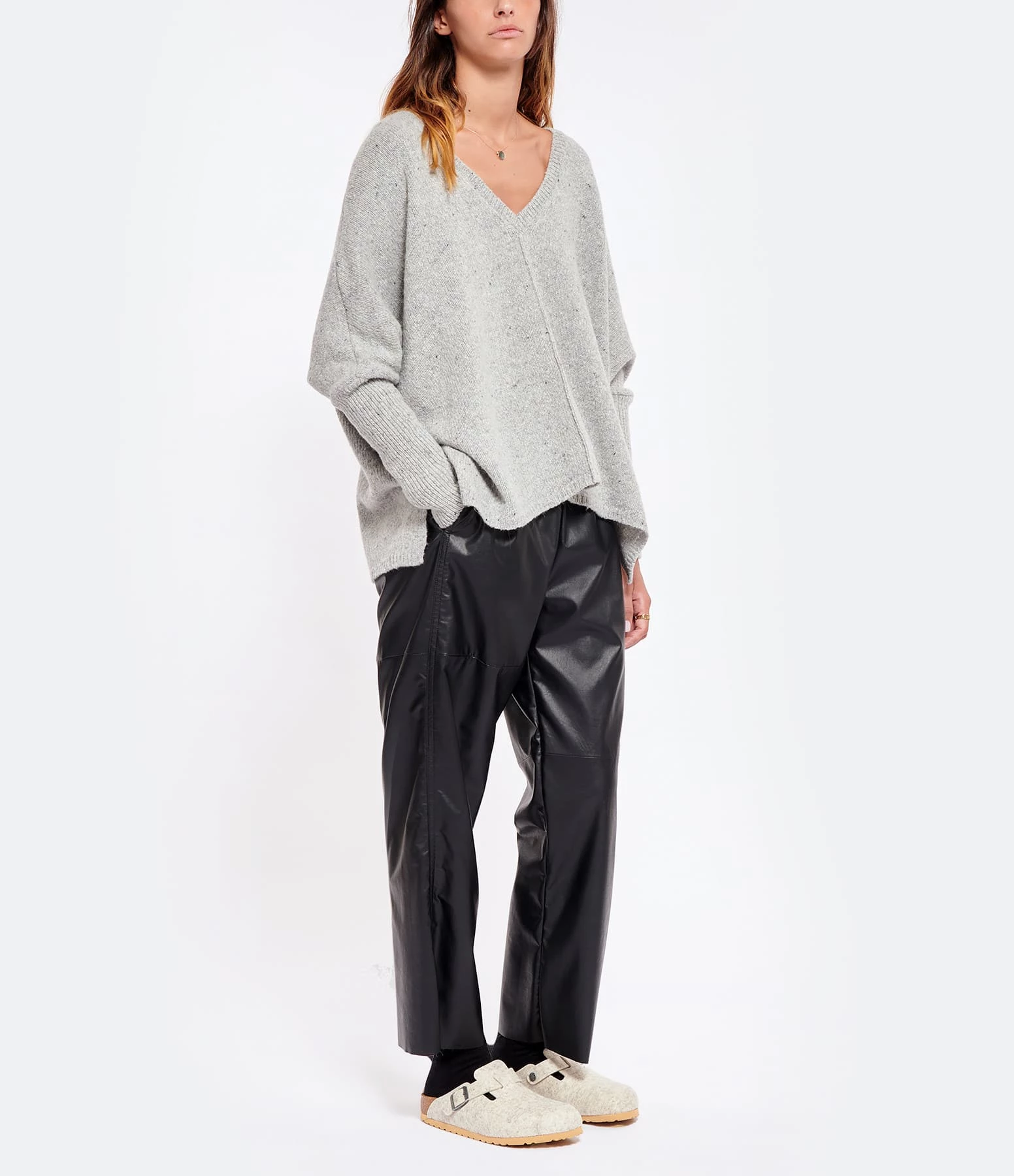 Birkenstock Sabots Boston Laine Eggshell, Modèle Étroit 8 Birkenstock Sabots Boston Laine Eggshell, Modèle Étroit – Image 6
