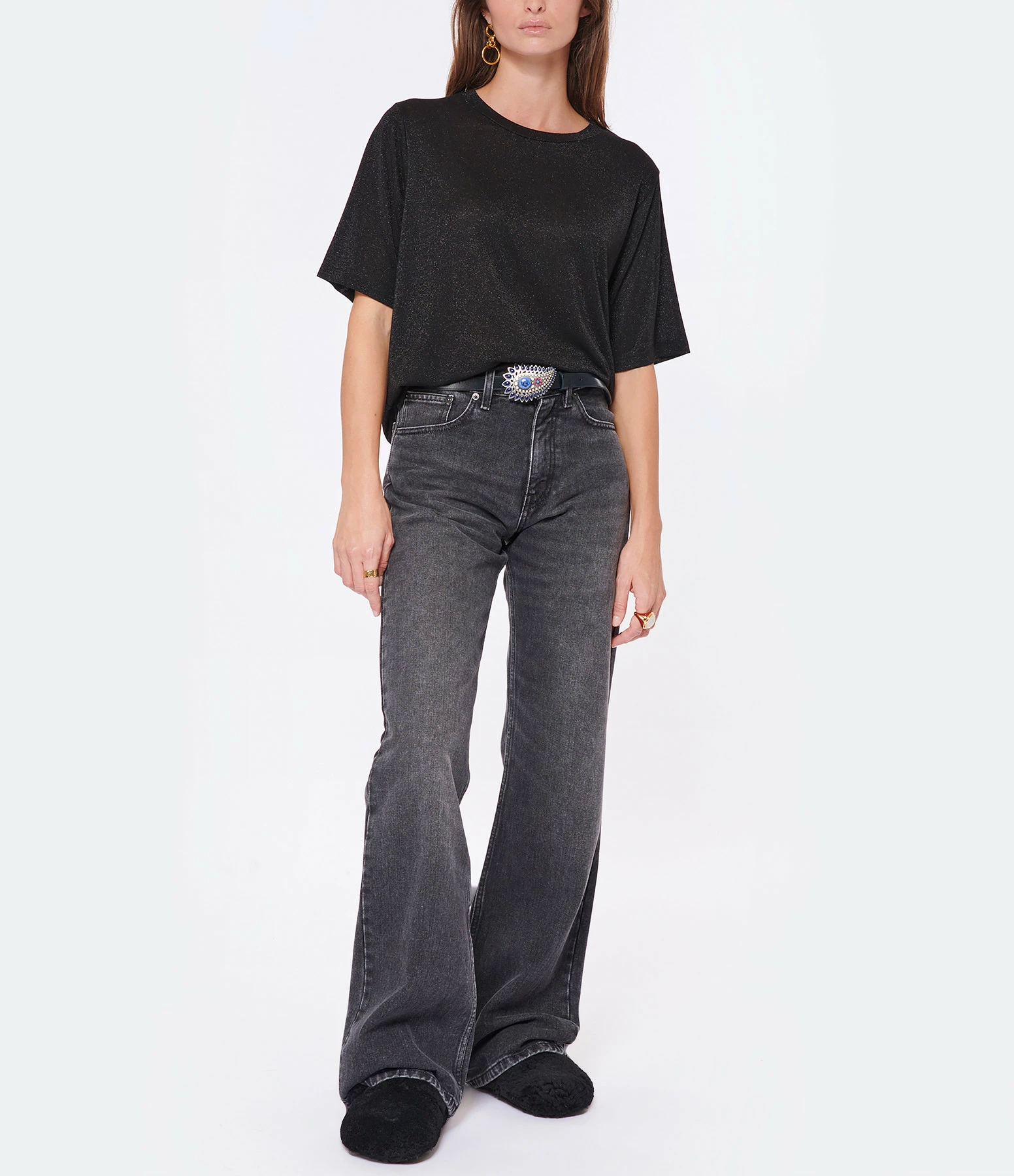 Birkenstock Sabots Boston Fourrure Teddy Noir 11 Birkenstock Sabots Boston Fourrure Teddy Noir – Image 9