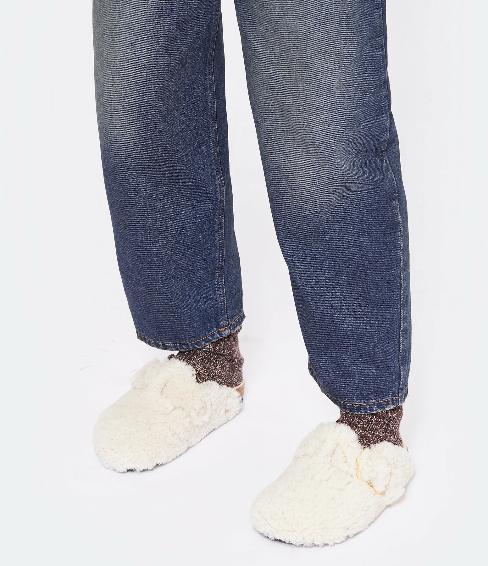 Birkenstock Sabots Boston Fourrure Teddy Eggshell 7 Birkenstock Sabots Boston Fourrure Teddy Eggshell – Image 5