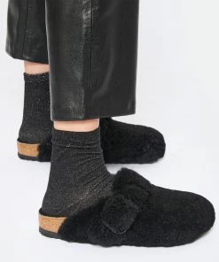 Birkenstock Sabots Boston Fourrure Teddy Noir 15 Birkenstock Sabots Boston Fourrure Teddy Noir -Golden Goose-boutique birk1 look20221027 361