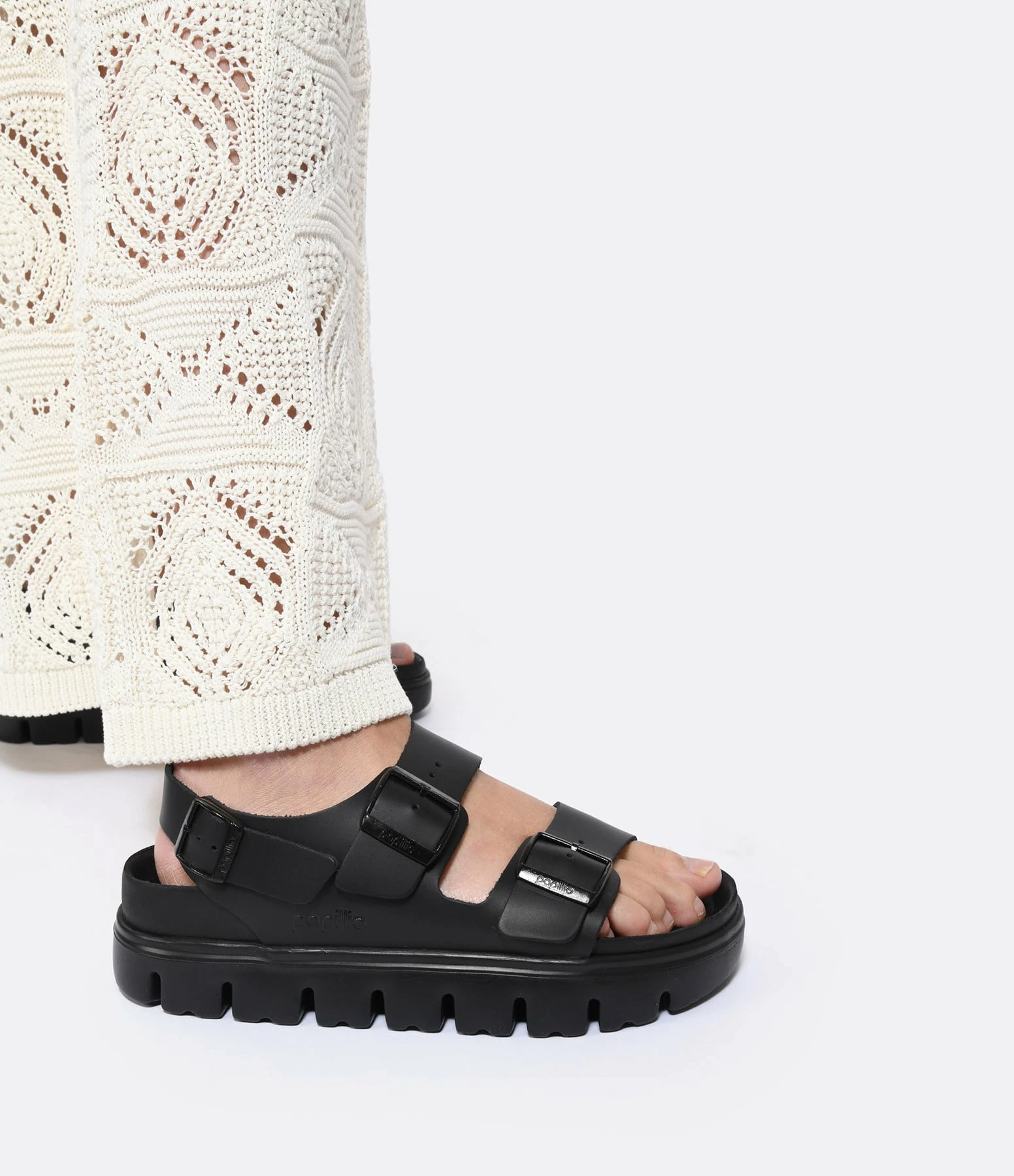 Birkenstock Sandales Milano Chunky Cuir Noir 6 Birkenstock Sandales Milano Chunky Cuir Noir – Image 5