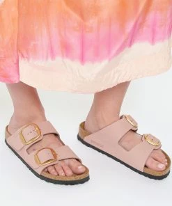 Birkenstock Sandales Arizona Big Buckle Cuir Suédé Old Pink -Golden Goose-boutique birk1 look20230228 199