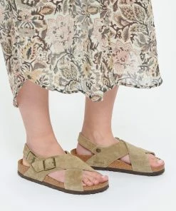 Birkenstock Sandales Tulum Cuir Suédé Taupe -Golden Goose-boutique birk1 look20230228 320
