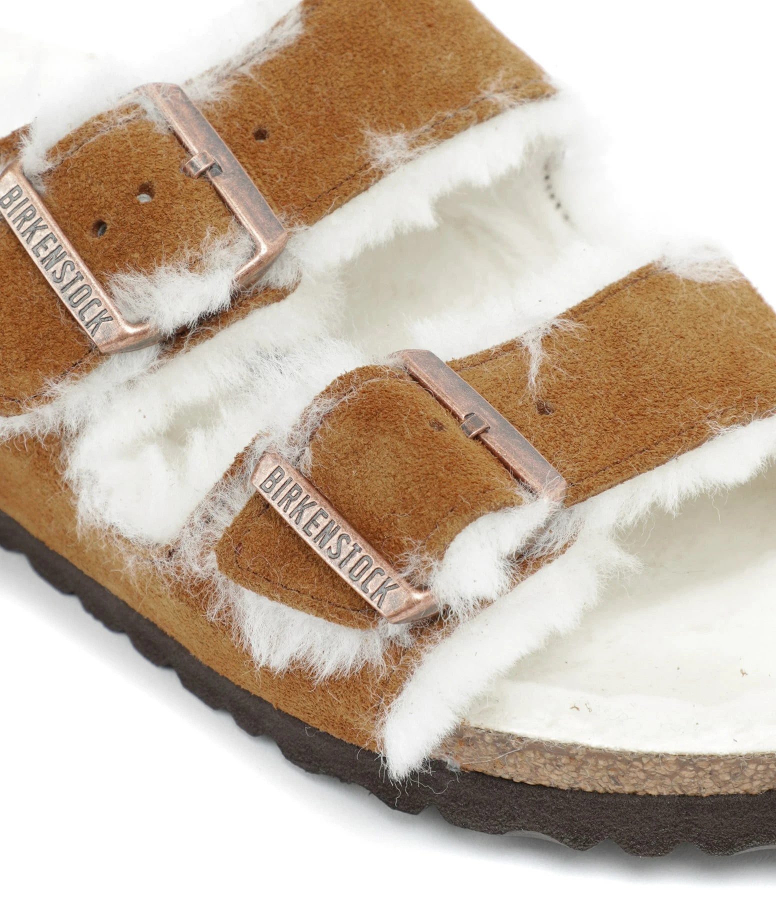 Birkenstock Mules Arizona Fourrure Cuir Mink, Modèle Étroit 6 Birkenstock Mules Arizona Fourrure Cuir Mink, Modèle Étroit – Image 4