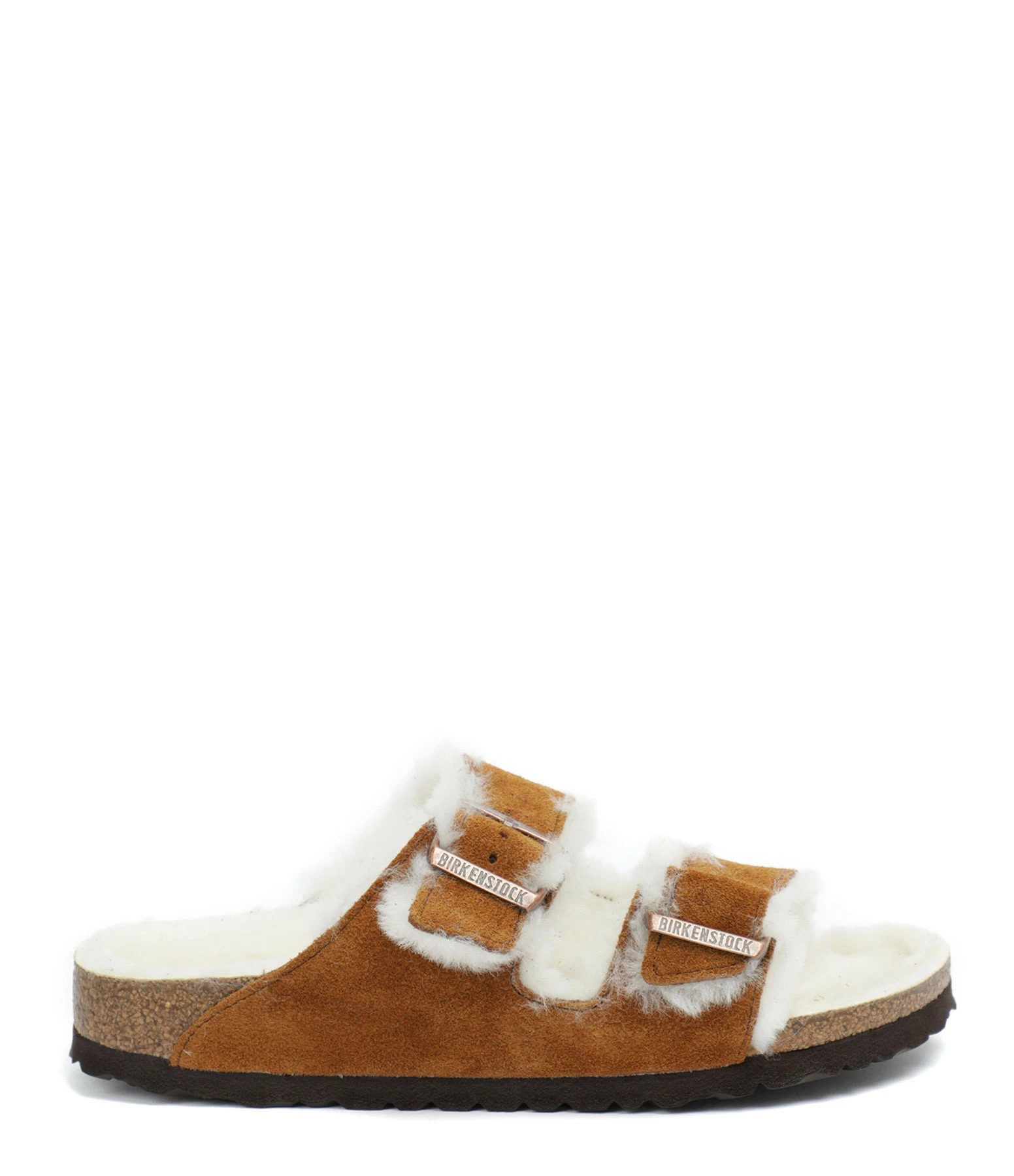 Birkenstock Mules Arizona Fourrure Cuir Mink, Modèle Étroit 3 Birkenstock Mules Arizona Fourrure Cuir Mink, Modèle Étroit