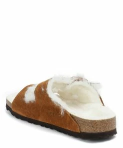 Birkenstock Mules Arizona Fourrure Cuir Mink, Modèle Étroit 10 Birkenstock Mules Arizona Fourrure Cuir Mink, Modèle Étroit -Golden Goose-boutique birk139381 pck20211126 3