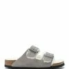 Birkenstock Mules Arizona Fourrure Cuir Stone Coin, Modèle Étroit 1 Birkenstock Mules Arizona Fourrure Cuir Stone Coin, Modèle Étroit -Golden Goose-boutique birk145180 pck20220614 1