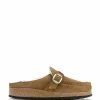 Birkenstock Sabots Buckley Fourrure Suédé Tea, Modèle Étroit -Golden Goose-boutique birk145182 pck20220707 1