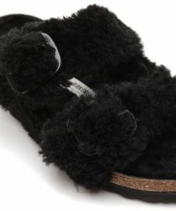 Birkenstock Mules Arizona Fourrure Teddy Noir, Modèle Étroit 11 Birkenstock Mules Arizona Fourrure Teddy Noir, Modèle Étroit -Golden Goose-boutique birk145185 pck20221003 4