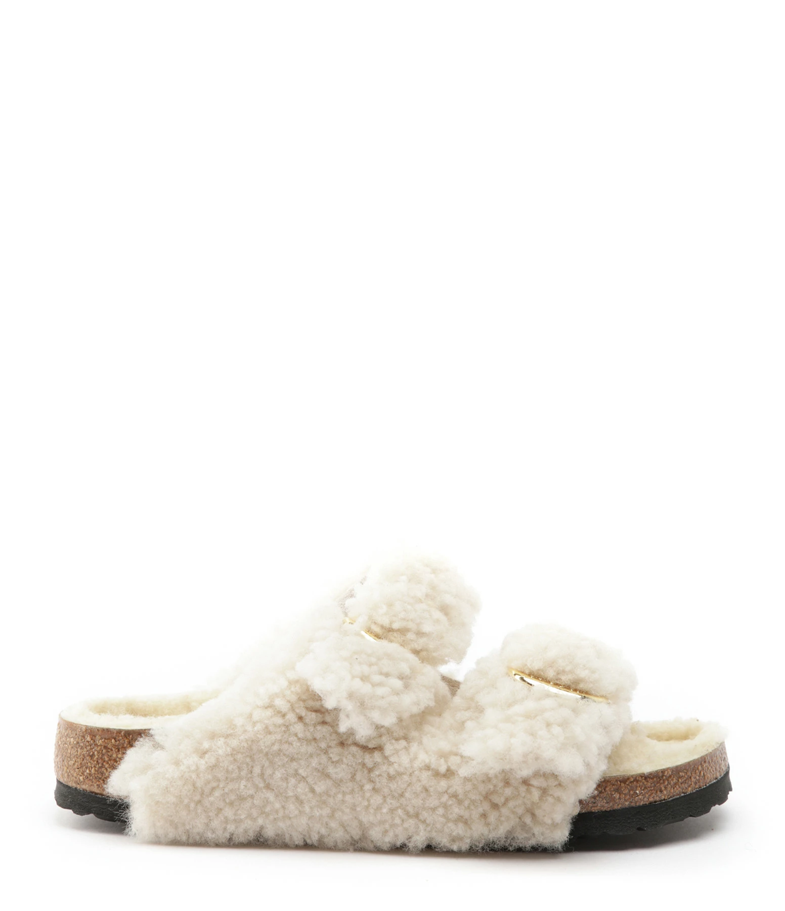 Birkenstock Mules Arizona Fourrure Teddy Eggshell, Modèle Étroit 3 Birkenstock Mules Arizona Fourrure Teddy Eggshell, Modèle Étroit