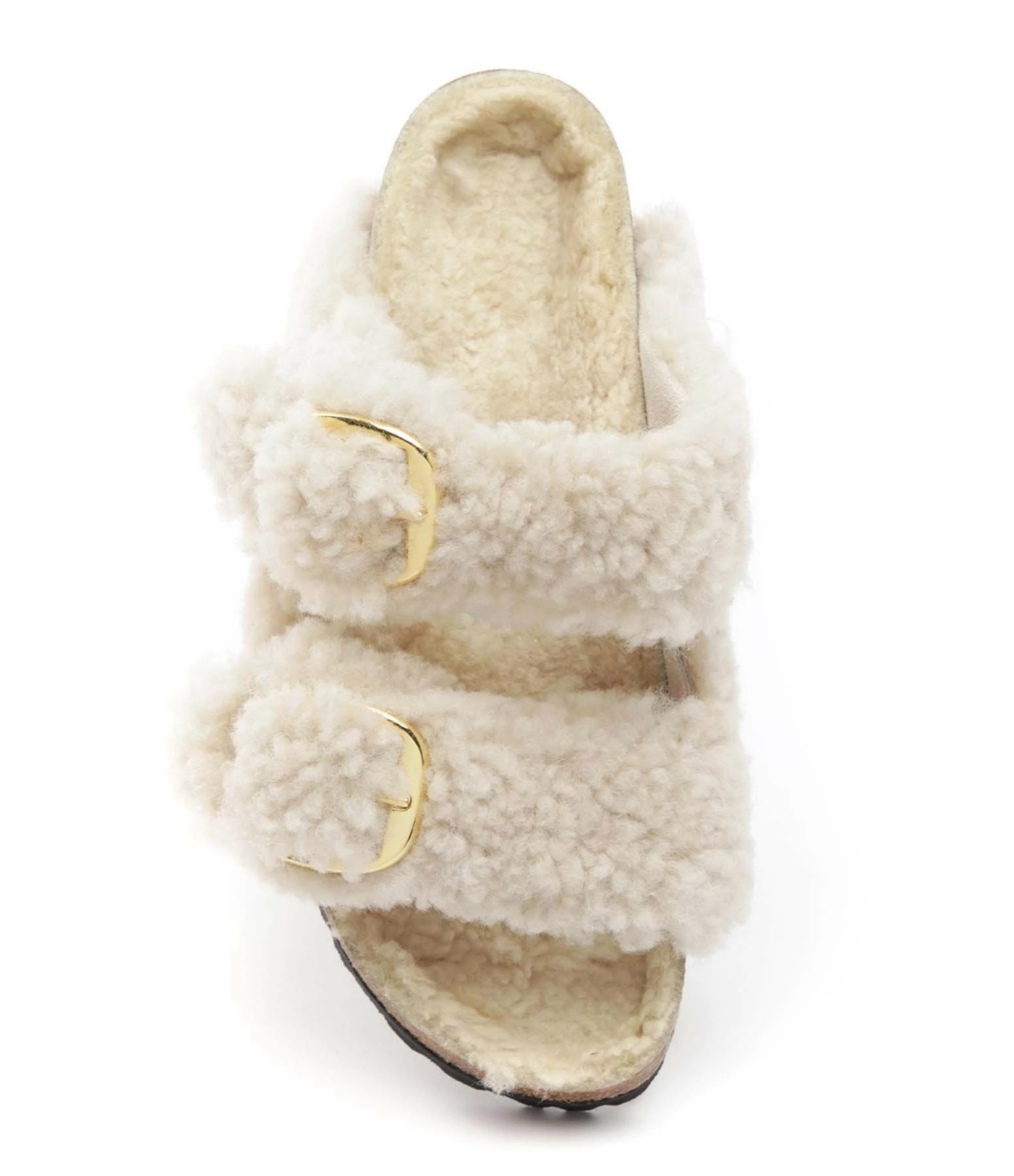 Birkenstock Mules Arizona Fourrure Teddy Eggshell, Modèle Étroit 4 Birkenstock Mules Arizona Fourrure Teddy Eggshell, Modèle Étroit – Image 2