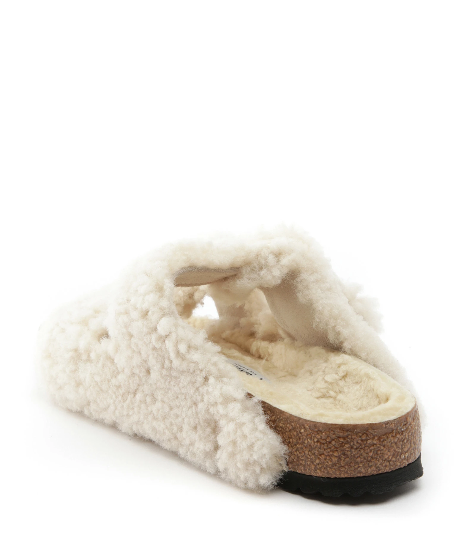 Birkenstock Mules Arizona Fourrure Teddy Eggshell, Modèle Étroit 5 Birkenstock Mules Arizona Fourrure Teddy Eggshell, Modèle Étroit – Image 3