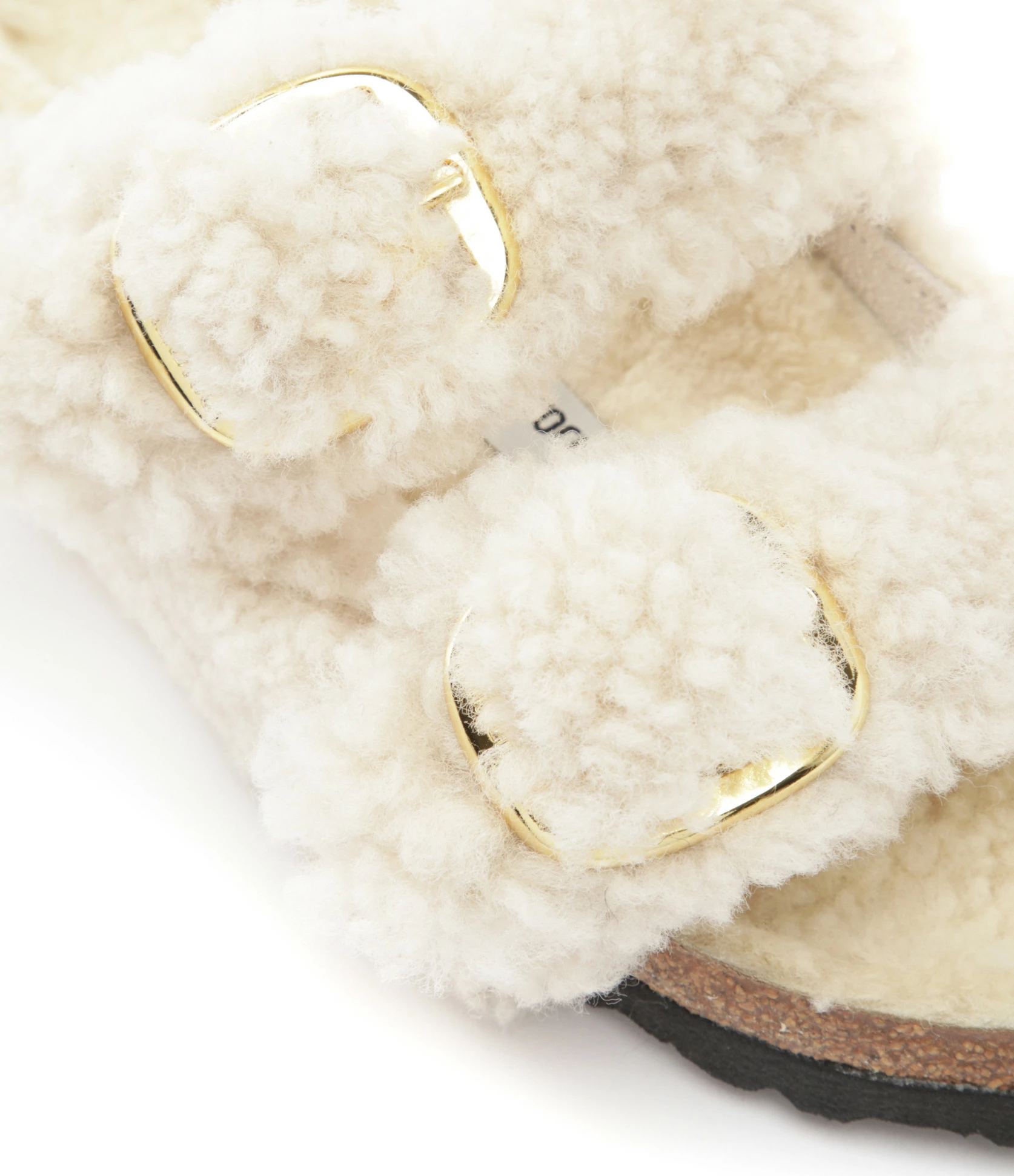 Birkenstock Mules Arizona Fourrure Teddy Eggshell, Modèle Étroit 6 Birkenstock Mules Arizona Fourrure Teddy Eggshell, Modèle Étroit – Image 4