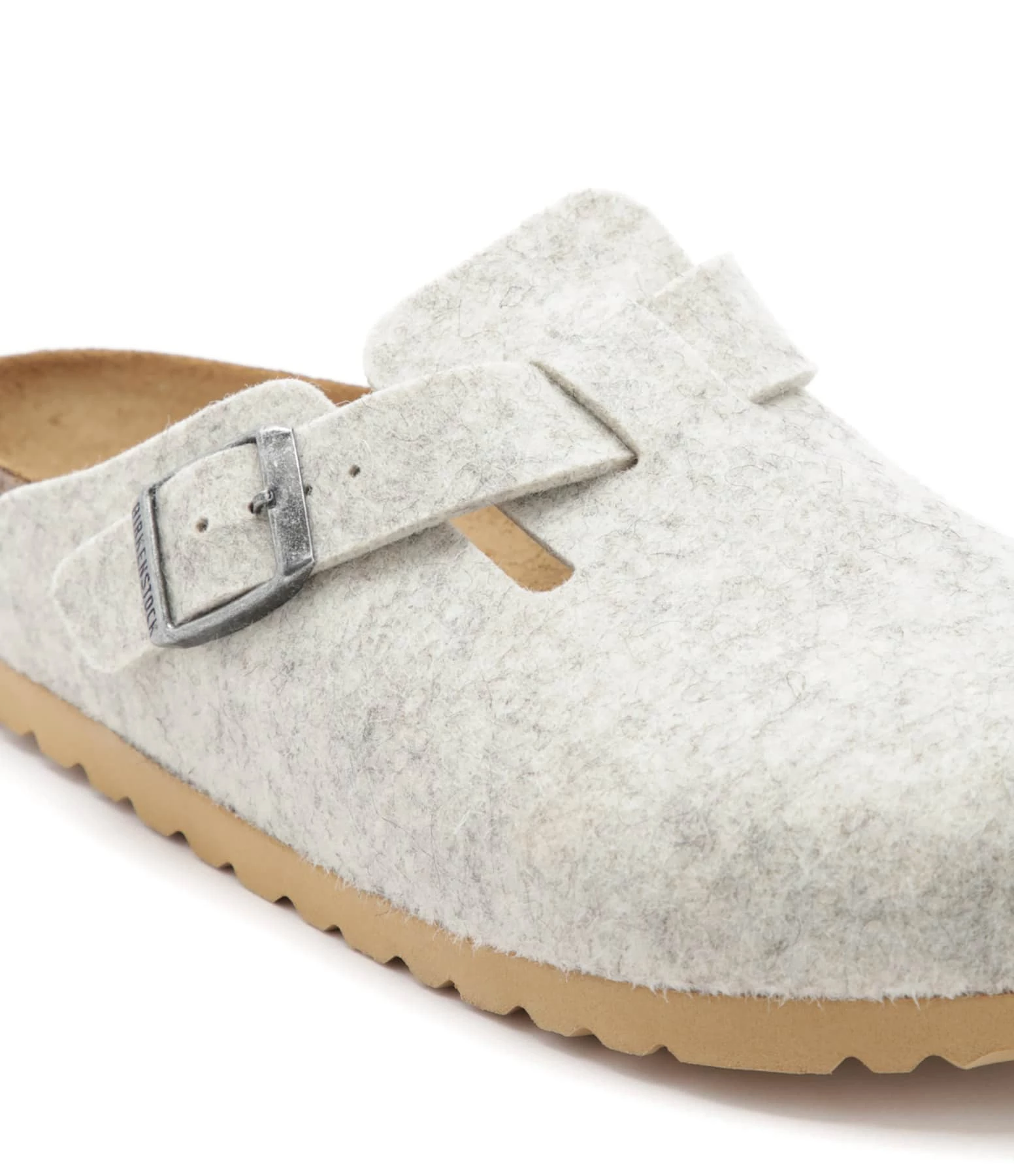 Birkenstock Sabots Boston Laine Eggshell, Modèle Étroit 6 Birkenstock Sabots Boston Laine Eggshell, Modèle Étroit – Image 4