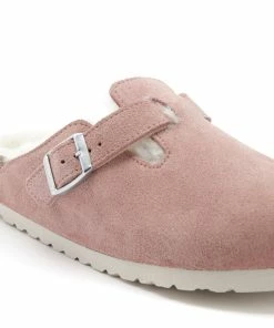 Birkenstock Sabots Boston Fourrure Cuir Pink Clay, Modèle Étroit 11 Birkenstock Sabots Boston Fourrure Cuir Pink Clay, Modèle Étroit -Golden Goose-boutique birk145191 pck20220810 4